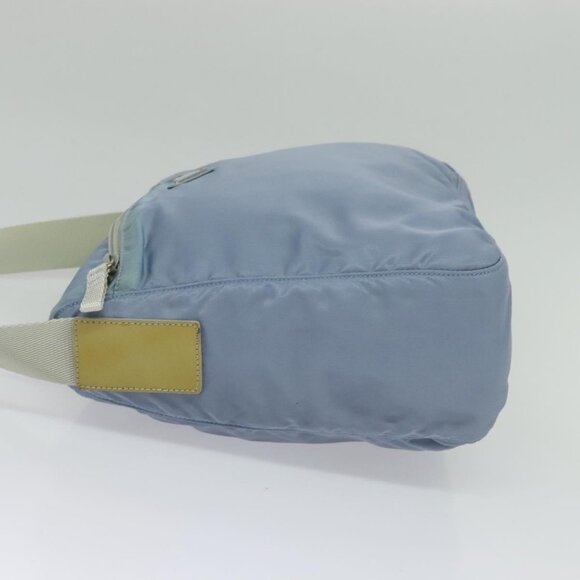 PRADA Shoulder Bag Nylon Light Blue Silver Auth BA5343 - Picture 4 of 16